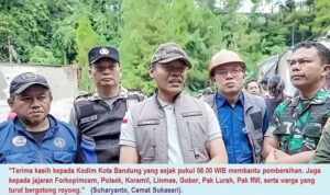 Aparat dan Warga Bergotong Royong Gercep Tanggap Bencana Rumah Roboh di Kecamatan Sukasari 1u -7 0612-